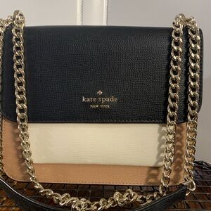 Kate Spade Black, Cream, and Tan Crossbody Bag